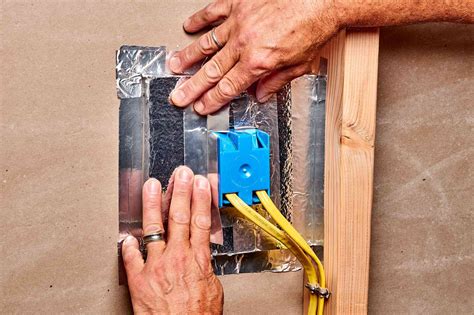 how to seal exterior electrical boxes|foam insulation for electrical outlets.